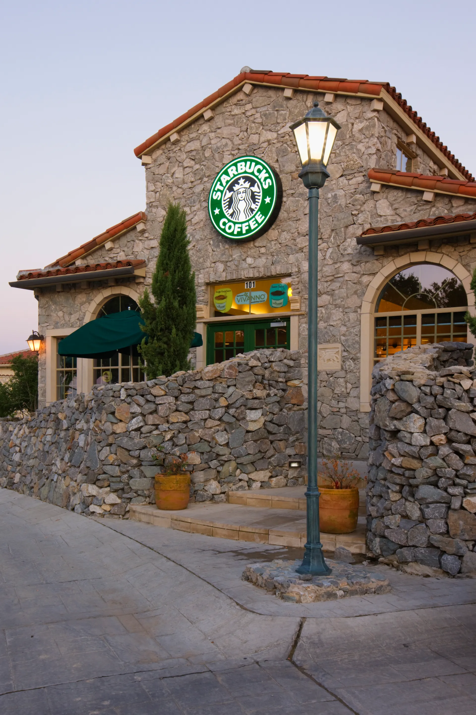 The Starbucks building at Adriatica Village, McKinney, Texas